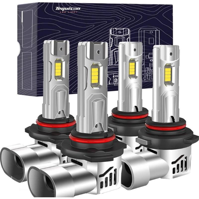 Tequison Q1 9005/HB3 9006/HB4 LED Bulbs - 50,000LM 6500K