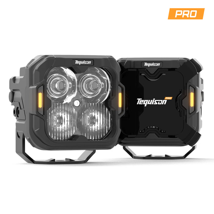 Tequison Pro version 50W/ 3 Inch Pod Light For A1-Series (White Combo Beam)A SET