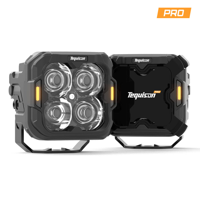 Tequison Pro version 50W/ 3 Inch Pod Light For A1-Series (White Spot Beam)A SET