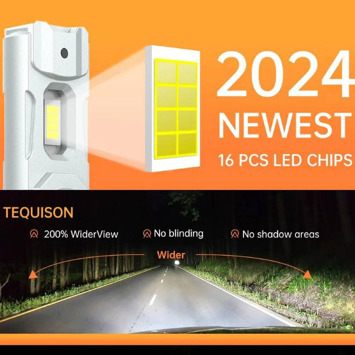 Tequison Q1 9005/HB3 9006/HB4 LED Bulbs - 50,000LM 6500K