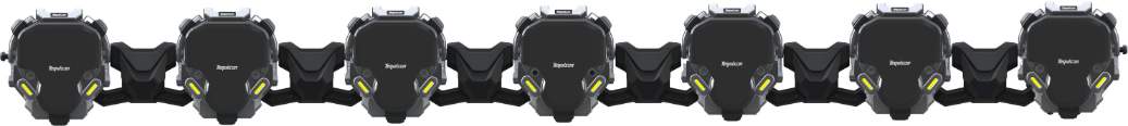 Tequsion Monster 1 Universal 7 Pods LED Light Bar Combo Yellow IP68 Waterproof Spot Driving Light