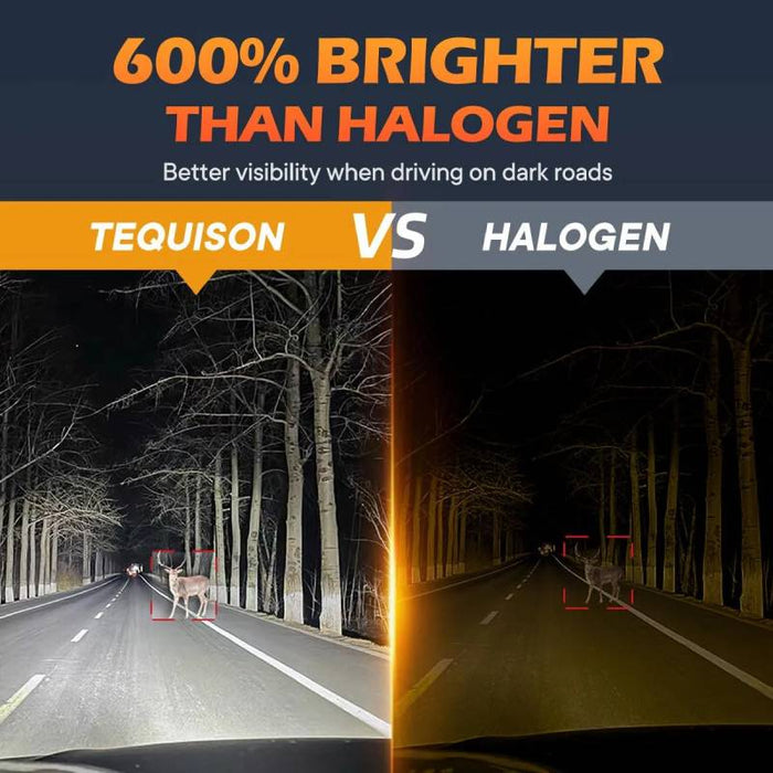 Tequison Q1 9005/HB3 9006/HB4 LED Bulbs - 50,000LM 6500K