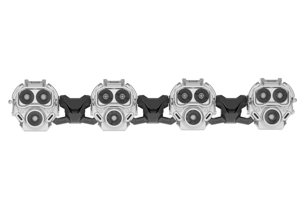 73W Per Light White DRL LED Pod Light Tequsion Monster 1 Off Road 4 Pods Light Bar Combo ADC12 Die Cast Housing PC Lens IP68 Waterproof for General