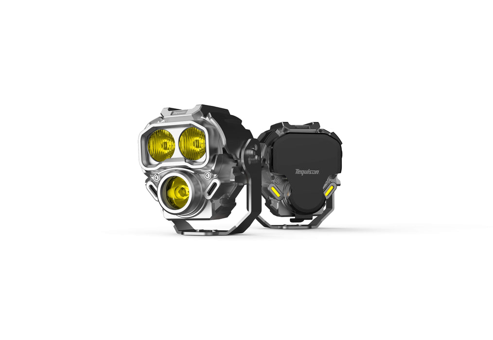 Tequsion Series Monster 1 General 4 Inch Pod Light New Universal IP68 Waterproof 73W Per Light White & Yellow LED Spotlight