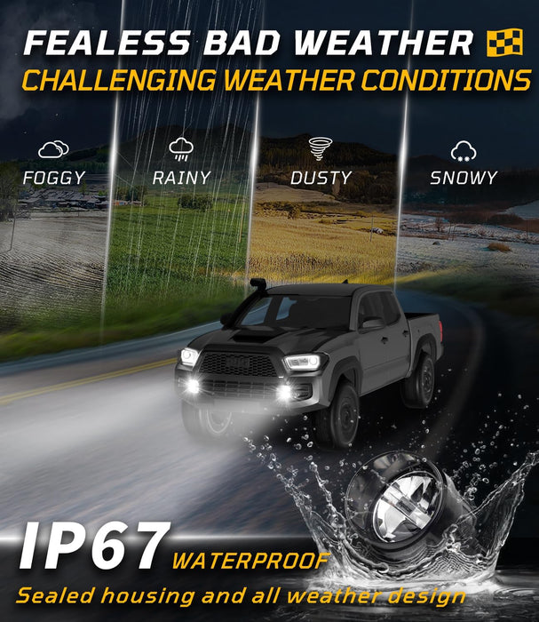 Tequison 60W Fog Lights - OEM Plug & Play Kit 2-Pack