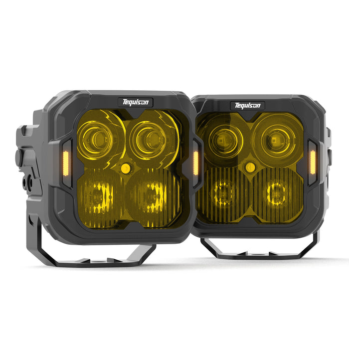 Tequison Sport version 40W/ 3 Inch Pod Light For A1-Series (Yellow Combo Beam)A SET