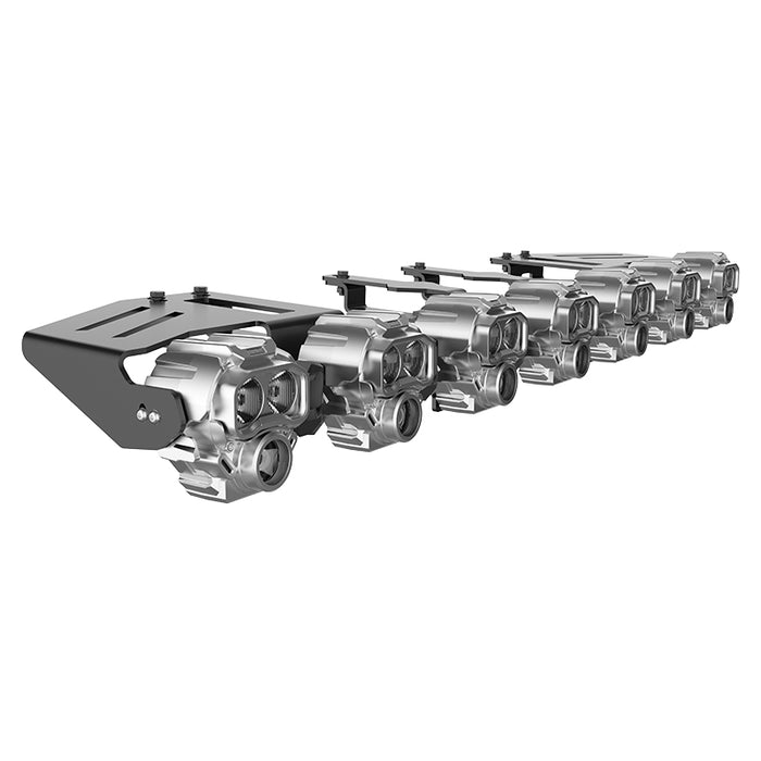 Tequsion Monster 1 7 Pods LED Light Bar Roof Rack Bracket Adjustable Mount Off Road Light Holder Aluminum Universal for Jeep Ford Toyota SUV Truck 4x4