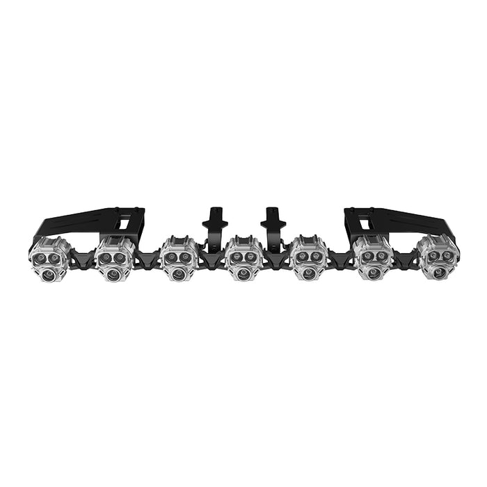 Tequsion Monster 1 7 Pods LED Light Bar Roof Rack Bracket Adjustable Mount Off Road Light Holder Aluminum Universal for Jeep Ford Toyota SUV Truck 4x4