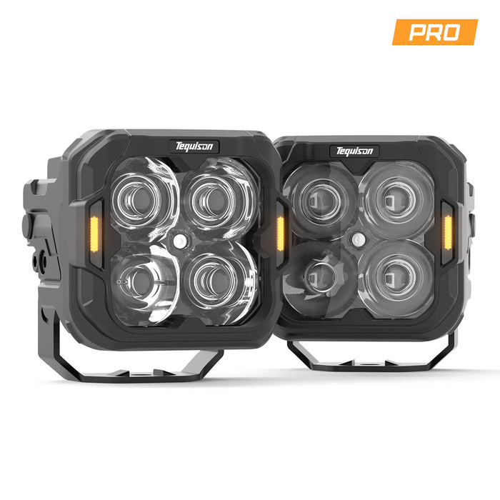 Tequison Pro version 50W/ 3 Inch Pod Light For A1-Series (White Spot Beam)A SET